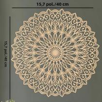 Arte De Parede Elegante Em Metal Mandala Design Floral Painel De Parede Para Decoração Interior