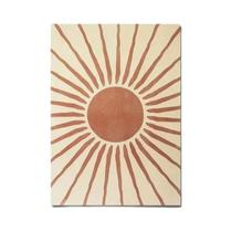 Arte De Parede Em Lona Boêmia Retro Minimalista Com Tema De Lua Verde E Sol Para Sala De Estar,