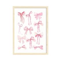 Arte De Parede Em Lona Com Balão Rosa, Cachorrinho E Borboleta Para Decoração De Quarto De Meninas