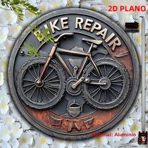 Arte De Parede Em Metal Com Design De Bicicleta Vintage, Placa 2D De Reparação De Bicicleta Para Arte De Parede Em Metal Com Design De Bicicleta Vintage, Placa 2D De Reparação De Bicicleta Para