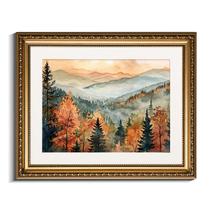Arte de parede em Simsea Autumn Forest Landscape 33x41 cm