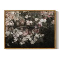 Arte de parede em Simsea Garden in May Flowers Rustic 30x41 cm