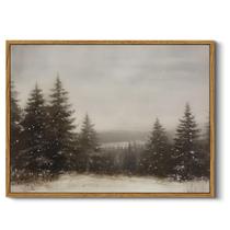 Arte de parede em Simsea Pine Tree Forest Winter 30x40 cm