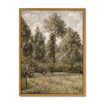 Arte de parede em Simsea Pissarro Poplars, tela emoldurada 30x40 cm Arte de parede em Simsea Pissarro Poplars, tela emoldurada 30x40 cm