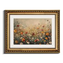 Arte de parede em Simsea Retro Gold Frame Wildflower 28x36 cm Arte de parede em Simsea Retro Gold Frame Wildflower 28x36 cm