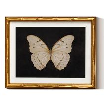 Arte de parede em Simsea Retro White Butterfly, moldura 28x36cm Arte de parede em Simsea Retro White Butterfly, moldura 28x36cm