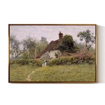 Arte de parede em Simsea Vintage English Cottage 61x91cm em tela