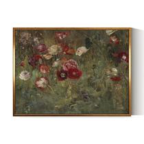 Arte de parede em Simsea Vintage Red Poppies em tela 30x41 cm Arte de parede em Simsea Vintage Red Poppies em tela 30x41 cm