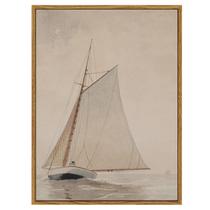 Arte de parede em Simsea Vintage Sailboat emoldurado 12x16 in Arte de parede em Simsea Vintage Sailboat emoldurado 12x16 in