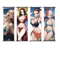 Arte de parede em tela 4 painéis Boas Hancocks Nicos Robins Utas Namis Arte de parede em tela 4 painéis Boas Hancocks Nicos Robins Utas Namis