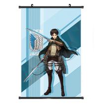 Arte de parede em tela Attack on Titan Levi Ackerman Anime 60x90cm Arte de parede em tela Attack on Titan Levi Ackerman Anime 60x90cm