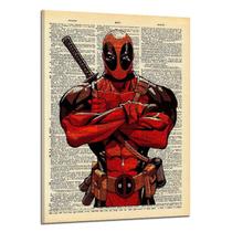 Arte de parede em tela Deadpool Wade Winston Wilson Anime 40x60cm Arte de parede em tela Deadpool Wade Winston Wilson Anime 40x60cm