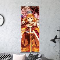 Arte de parede em tela Demon Slayers Rengoku Kyoujuro Anime 25x75cm Arte de parede em tela Demon Slayers Rengoku Kyoujuro Anime 25x75cm