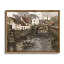 Arte de parede em tela em Simsea Vintage Riverside 28x36cm Arte de parede em tela em Simsea Vintage Riverside 28x36cm