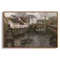 Arte de parede em tela em Simsea Vintage Riverside, decoração de 61 x 91 cm