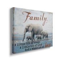 Arte de parede em tela JIASTGO Elephant Family Love 30x40cm Arte de parede em tela JIASTGO Elephant Family Love 30x40cm