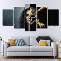 Arte de parede em tela Pirates of Caribbeans Angelicas Anime 5 Panels