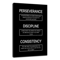 Arte de parede em tela PSYYSP Consistency Motivational 30x45cm Arte de parede em tela PSYYSP Consistency Motivational 30x45cm