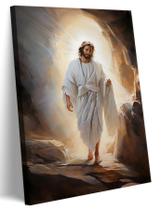 Arte de parede em tela Ressurreição de Jesus Sorrindo 60x90cm