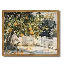Arte de parede em Tela Simsea Orange Trees Vintage 20x25 cm Arte de parede em Tela Simsea Orange Trees Vintage 20x25 cm