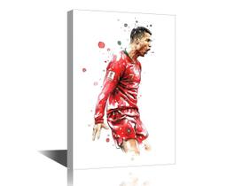 Arte de parede em tela TISHIRON Football Star CR7 Cristiano Ronaldo