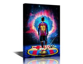 Arte de parede em tela TISHIRON Lionel Messi Pictures 40x60cm