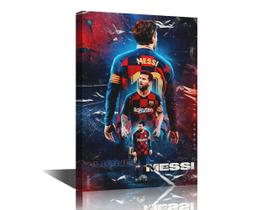 Arte de parede em tela TISHIRON Lionel Messi Sports 30x45cm
