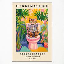 Arte de parede em tela Vintage Henri Matisse Funny Animal 40x60cm