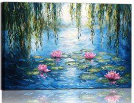 Arte de Parede em Tela YRYWAWA Monet Nenúfares 60 x 90 cm Arte de Parede em Tela YRYWAWA Monet Nenúfares 60 x 90 cm