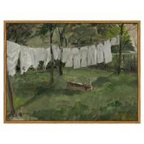 Arte de parede emoldurada em Simsea Vintage Laundry Room, tela de 30x40cm Arte de parede emoldurada em Simsea Vintage Laundry Room, tela de 30x40cm