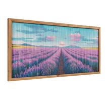 Arte de parede flangairy lavanda com moldura de madeira, fio de 60x30cm Arte de parede flangairy lavanda com moldura de madeira, fio de 60x30cm