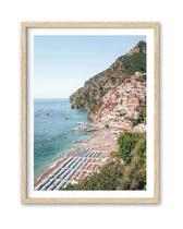 Arte de parede Hesendot Natural OAK Frame Positano Beach 30x41cm Arte de parede Hesendot Natural OAK Frame Positano Beach 30x41cm