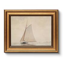 Arte de parede HUARCEY Pintura vintage emoldurada em ouro com vista para o mar 20x25cm Arte de parede HUARCEY Pintura vintage emoldurada em ouro com vista para o mar 20x25cm