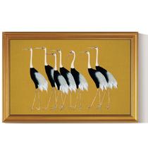 Arte de parede HUARCEY Seven Cranes Gold Frame 61x91 cm Arte de parede HUARCEY Seven Cranes Gold Frame 61x91 cm