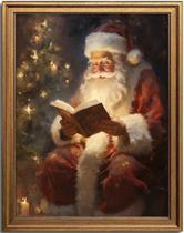 Arte de Parede KBKBART Natal Vintage Papai Noel 30 x 40 cm