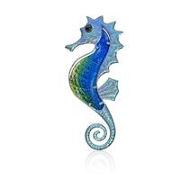 Arte de parede LIFFY Seahorse Metal Glass 37x17x2 cm Decoração Arte de parede LIFFY Seahorse Metal Glass 37x17x2 cm Decoração