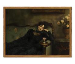 Arte de parede Marllifenney Dark Academia Woman Martini 40x60cm Arte de parede Marllifenney Dark Academia Woman Martini 40x60cm