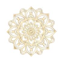 Arte De Parede Metálica Marroquina Com Design De Mandala Indiana, Peça Decorativa Para Sala De Estar