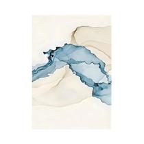 Arte De Parede Moderna Abstrata Em Tela Bege E Azul, Impressão Nórdica Para Decoração De Sala De Arte De Parede Moderna Abstrata Em Tela Bege E Azul, Impressão Nórdica Para Decoração De Sala De