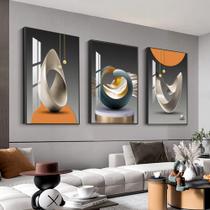 Arte de parede MPLONG Bright Style Abstract Modern 40x60cm x3 painéis