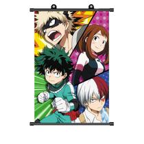 Arte de parede My Hero Academia Deku, Bakugo, Todoroki 40x60cm