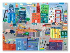 Arte de Parede Oopsy Daisy Zona de Construção 61x46 cm em Tela