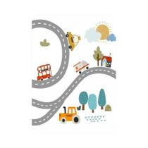 Arte De Parede Para Quarto Infantil Estilo Nórdico Moderno Impressão Em Lona Cartaz De Carro Cartoon