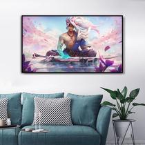 Arte de parede, pintura, decoração em tela, jogo Yasuo, 30x70cm Arte de parede, pintura, decoração em tela, jogo Yasuo, 30x70cm