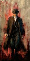 Arte de parede, pintura, impressão em tela, Tommy Shelby, 30x60cm Arte de parede, pintura, impressão em tela, Tommy Shelby, 30x60cm