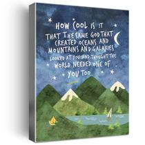 Arte de parede Same God Creation Nursery Mountain 30x40cm