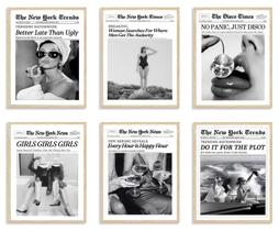 Arte de parede TWNSLLA Trendy Newspaper Retro New York Times 11x14 polegadas Arte de parede TWNSLLA Trendy Newspaper Retro New York Times 11x14 polegadas