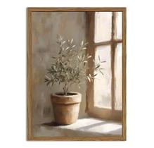 Arte de parede Vintage Olive Tree Rustic Botanical 30x40cm emoldurada Arte de parede Vintage Olive Tree Rustic Botanical 30x40cm emoldurada
