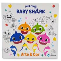 Arte e Cor Baby Shark Livro para Colorir Original Culturama