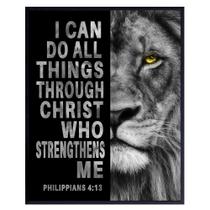 Arte e decoração de parede Cristão Filipenses 4:13 Escritura Bíblica Arte e decoração de parede Cristão Filipenses 4:13 Escritura Bíblica